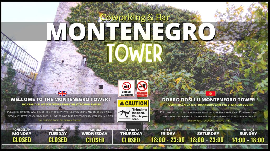 Montenegro Tower Opening details 1 frontdoorsign winter 2025 small